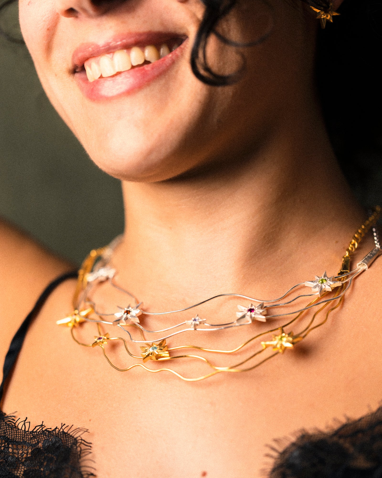 Orecchini piccoli luce ’e notte